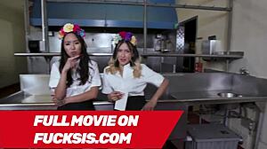 Asia Lee says, 'Hardly working, big ass blowjob pov'