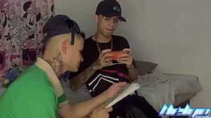 pretty boy from school takes it hard, wanna watch?