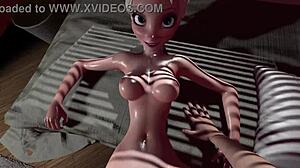uncensored 3d hentai with elza l in wild action