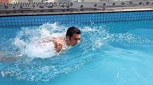 Yuri Gaucho enjoys summer sex on the pool 😎