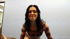 Super hot teen 18+ enjoys this moment