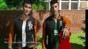 What a monster cock in Being a Dik 12 route! Big tits everywhere in hentai.