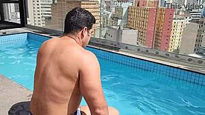 Yuri Gaucho enjoys summer sex on the pool 😎