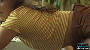 Perfect ass petite 18+ pornstar katie kush delivers hot striptease for playboy