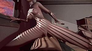 uncensored 3d hentai with elza l in wild action