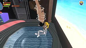 Femdom Vampire Dominates in POV Whirlpool Piss Scene