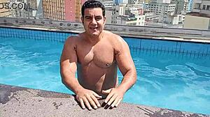 Yuri Gaucho enjoys summer sex on the pool 😎