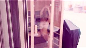 sauna gets wild with my friend's hot mom cory chase!