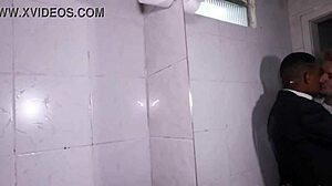 Intense Fucking of the Bathroom Employee in a Wild Amateur Gay Encounter