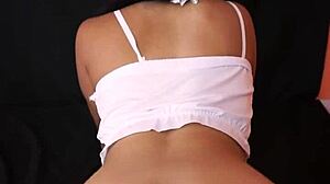 Latina kitten cosplay leads to blowjob