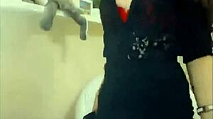 big tits russian girl, oops, masturbarion on webcam at tubegirls eu!