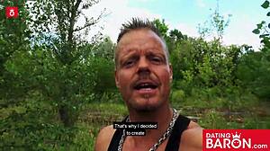 Gothic Teen Doreen Sucks Dick Outdoors