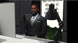 Office Boss Showing Porn to Everyone: Hentai Parody Tease?