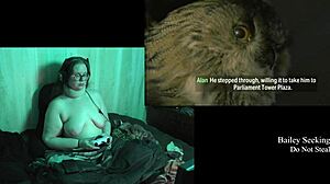 Big tits bouncing while playing Naked Alan Wake 2