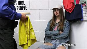 Busty Teen Gets Ass Fucked In Back Office