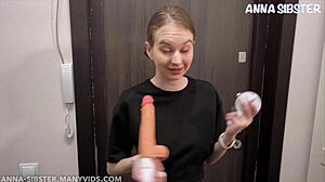 Russian Skinny Babe Fucks in Shop POV!