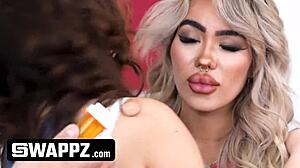 Stepdads Clash Turns into Wild Foursome Fuck with Brunette Babes