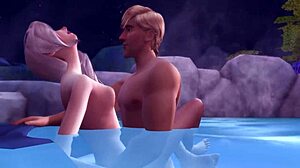 Elsa and Kristoff have public sex in the wild in Frozen betrayal 2