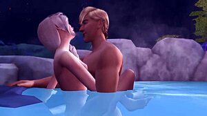 Elsa and Kristoff have public sex in the wild in Frozen betrayal 2