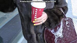 Girl With Huge Tits Blows Cock In The Bathroom! Watch Her Get Fucked!