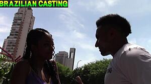 i met a brunette babe on the street and she sucked my big cock then fucked my ass