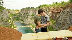 Gay Hunk Rides Cock Raw And Cum