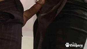 Audrey Bitoni's Big Phony Tits Fucked and Covered in Hot Jizz!