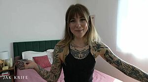 Girlfriend's tatted sister Awlivv craves rough creampie in wild session