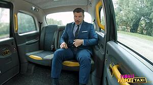 Horny Taxi Driver Sucks And Fucks Lucky Guy