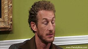 redhead milf fucked hard on her sofa cumshot