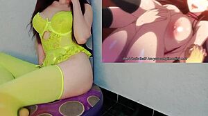 Huge-boobed shemale prostitute in wet pussy action - hentai