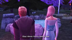 Elsa and Kristoff have public sex in the wild in Frozen betrayal 2