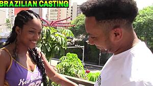 i met a brunette babe on the street and she sucked my big cock then fucked my ass