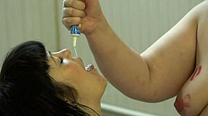 Girl pleasures her big-ass girlfriend with intense toy action