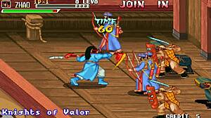 Gay Asian retro arcade game with erotic monsters