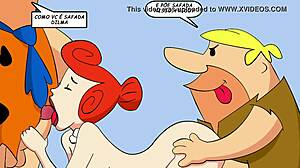 The Flintstones: A sexy animated orgy with cumshots and pussy fucking