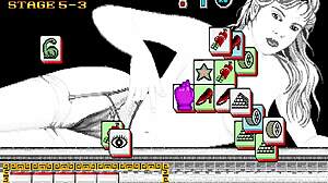Gay Asian retro arcade game with erotic monsters