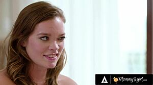 Horny Katie Kush catches her stepmom in steamy threesome