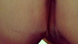 Hot Teen in Pantyhose Strips at Window and Toys with Cock