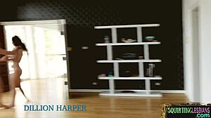 Beautiful babe squirts while strapon fucks her ass