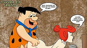 The Flintstones: A sexy animated orgy with cumshots and pussy fucking