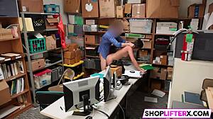 officer punishing thief with his big cock