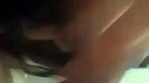 Breaking into the Brazilian bitch's ass, addicted to big dick, during intense assfucking and cum.