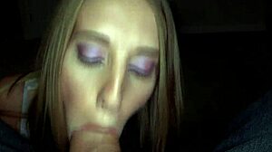 Young blonde amateur gives great blow job