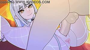 just chilling with noirs bedtime, some cool nikke hentai vibes