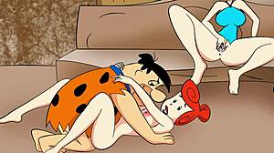 The Flintstones: A sexy animated orgy with cumshots and pussy fucking