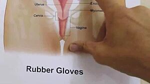 stepdad shows brunette how to handle a cock.