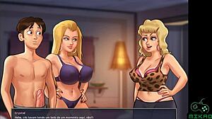 First time public action with hot cheerleader Roxxy