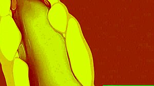 close up on wild pokemon banging action in animated style