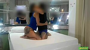 Brazilian Babe Gets Pussy Creampie On All Fours